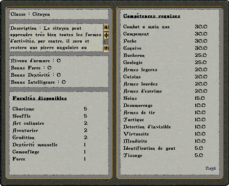 Dtails sur la classe